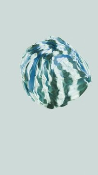 3d render abstract background with folded textile layers levitating