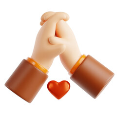 3D Illustration of Strong Ramadan Unity