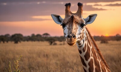 Wildlife Wonder: African Giraffe Sanctuary in Savanna Bliss