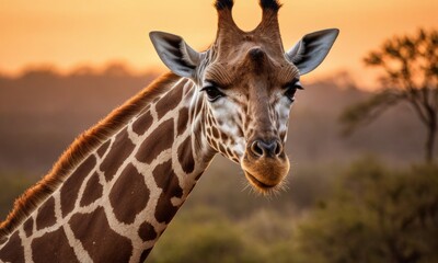 Giraffe Essence: Graceful Sanctuary Living in the Savanna