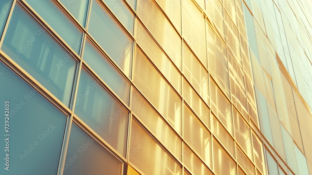 Poster abstract image of office building : generative ai