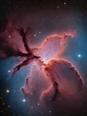 Photo Of A Wallpaper Of Vast And Radiant Nebula In The Space, Universe