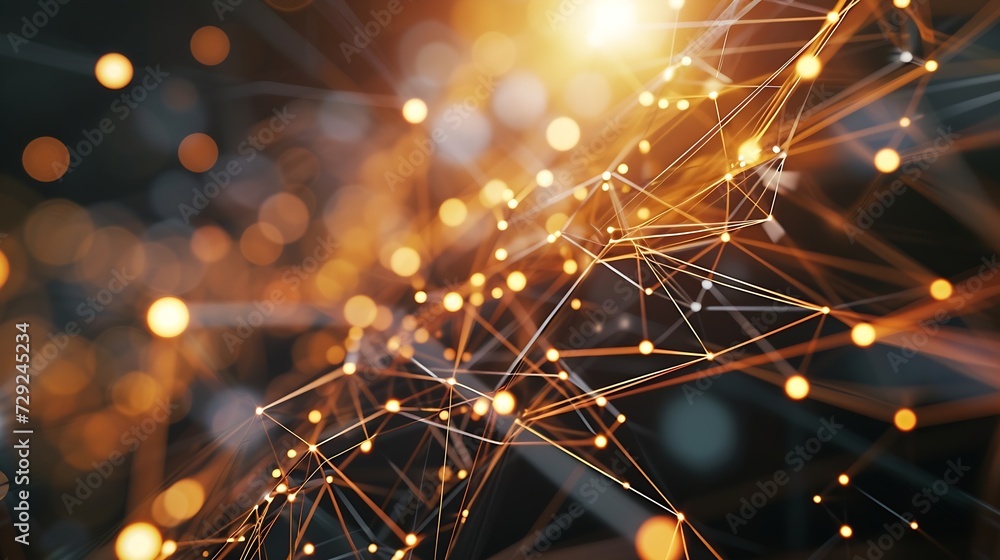 Poster Global communication network concept. Digital transformation. : Generative AI