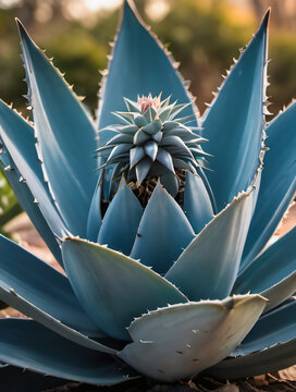 Photo Of Agave Tequilana, Commonly Called Blue Agave Or Tequila Agave