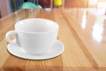 Vintage white ceramic tea cup