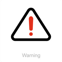 Warning and alert icon concept