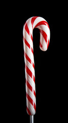 A striped red and white candy cane for a food-themed.