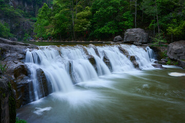 Obraz premium waterfall in the forest