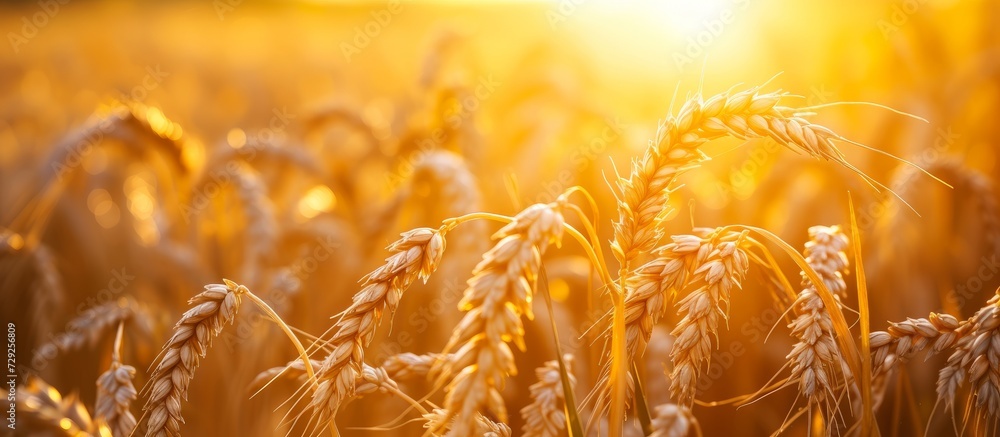 Canvas Prints Crop prices and food crisis lead to global food inflation and hunger in the world's breadbasket with wheat, corn, and soybean markets reacting during spring wheat harvesting and wheat importation.