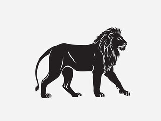 illustration of a lion silhouette