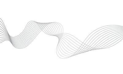 Fototapeta premium Wavy business curve lines background. Abstract ocean wave line background. 