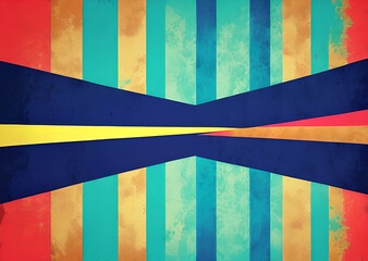 Fototapeta premium Bright abstract stripes, Mix of glitch noises and colors, In grunge style with elements of sc-fi technology, imitation of screen errors, background, design, wallpaper, for your project,Generative AI
