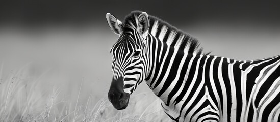 Fototapeta na wymiar The Damara zebra, also called Burchell's zebra, is a wild animal.