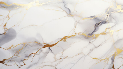 White Marble Texture with Gold Veins