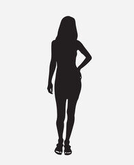 Silhouette of a Modal woman