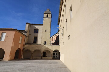 Ancien couvent des Recollets, vu de l'extérieur, ville de Privas, département de l'Ardèche,...