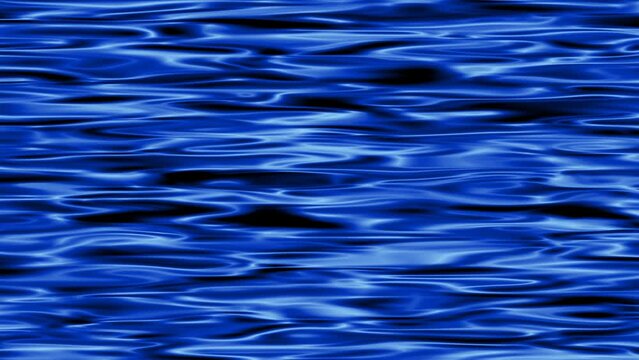 dark blue color sea water surface effect animate video footage background