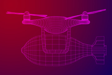 Military Combat Bomber Drone