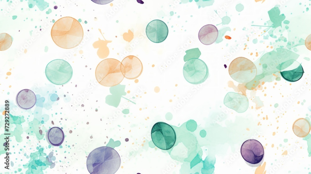 Poster simple aquarelle money pattern generative ai