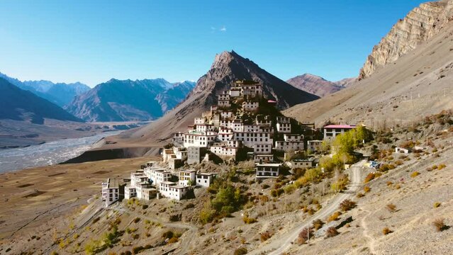 mountain village in the himalayas