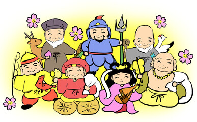 かわいい七福神