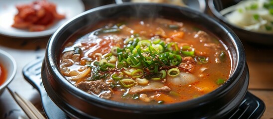 Korean soup made with ginseng promotes well-being.