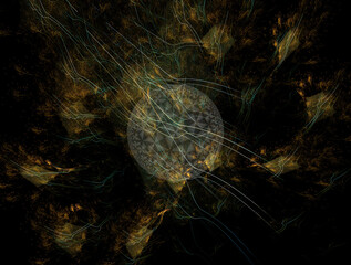 Imaginatory fractal abstract background Image