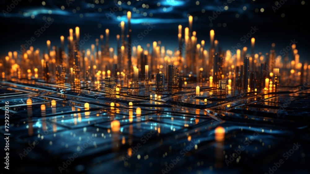 Aufkleber abstract digital background. data universe illustration. ideal for depicting network abilities, tech