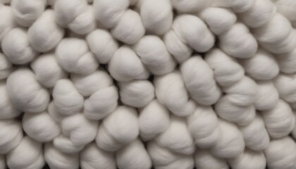 White wool balls textile background 