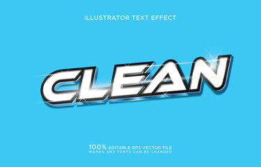 shinny clean effect editable style