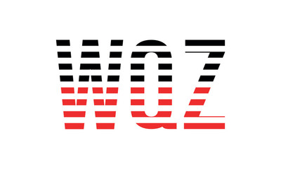 WQZ three initial letter iconic line negative space minimal logo design vector template. monogram, abstract, wordmark, business, typography, minimalist, brand, company, flat, modern, unique, simple