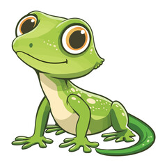 Fototapeta premium Lizard animal cartoon vector
