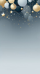 Fototapeta premium holiday banner , space for text, minimalistic, vertical background. Generative AI