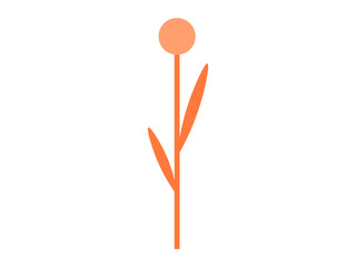 Spring flower vector illustration. The vegetal growth symbolized cycle life and renewal The blooming flowers marked arrival spring season The flourishing foliage created lush and vibrant environment