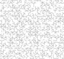 Black and white seamless abstract geometric pattern. Vector abstract background illustration. Vector Format	