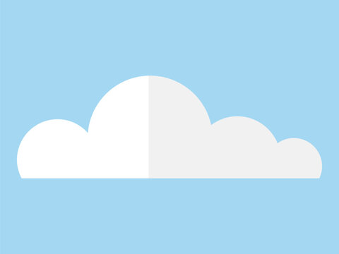 Cloud vector illustration. Cumulus clouds, like cotton candy, float high up in sky, creating dreamy scene Cloudy weather transforms atmosphere into canvas where clouds come to life