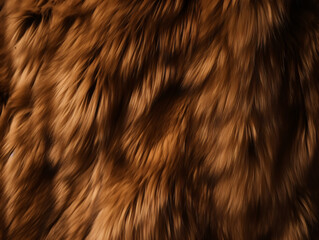 Naklejka premium lose_up_full_frame_of_brown_faux_fur_material