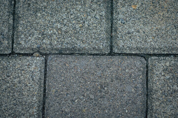 Bricks arranged in a city park