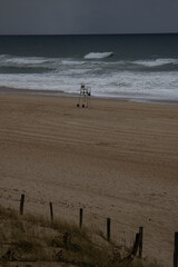 Chaise sauveteur oc&eacute;an, mer vague