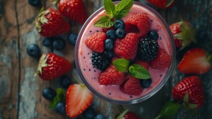 yogurt with berries