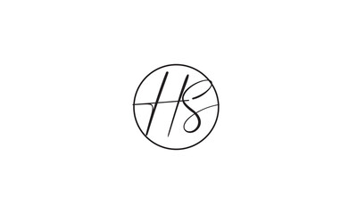 HS, SH , S , H , Abstract Letters Logo Monogram	