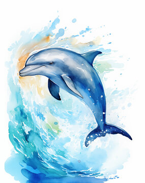 Springender Delphin, Generative AI