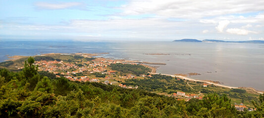 Fototapeta na wymiar panoramic view of Ria Gallega in Spain