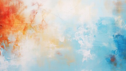 Cool Hues Abstract Painting Canvas Texture