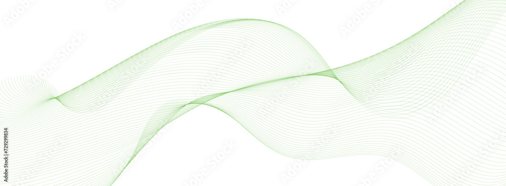 Poster abstract wavy green background. thin line wavy abstract vector background. curve wave seamless patte