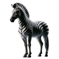 Fototapeta na wymiar Elegant Zebra Design with Striking Black and White Stripes in Monochrome Style