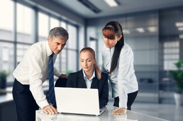 Team of Developers Discuss a Project in office