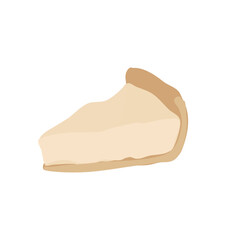 A delicious slice of classic cheesecake.