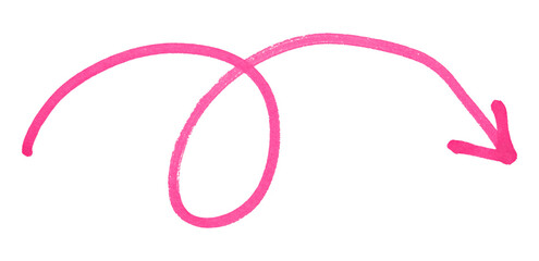Fototapeta na wymiar pink arrows isolated on transparent background