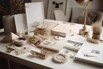 Eclectic Essence: A Cornucopia of Myriad Objects on an Abundantly-adorned Table